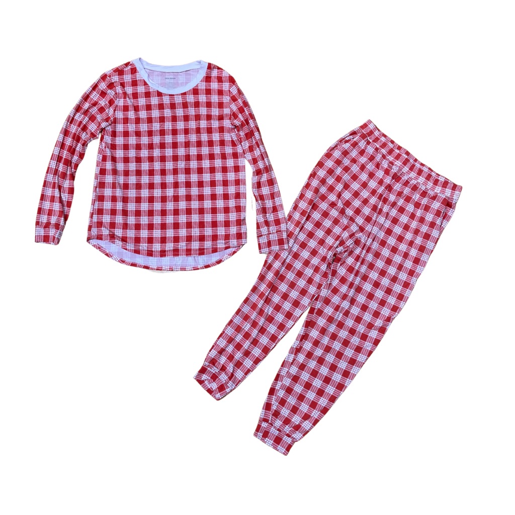Coco Moon Hawaii Like New Red âUlaâula Palaka Bamboo Pajama Set Medium